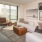 a living room with a large window